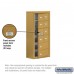 Salsbury Cell Phone Storage Locker - with Front Access Panel - 6 Door High Unit (8 Inch Deep Compartments) - 8 A Doors (7 usable) and 2 B Doors - Gold - Surface Mounted - Master Keyed Locks